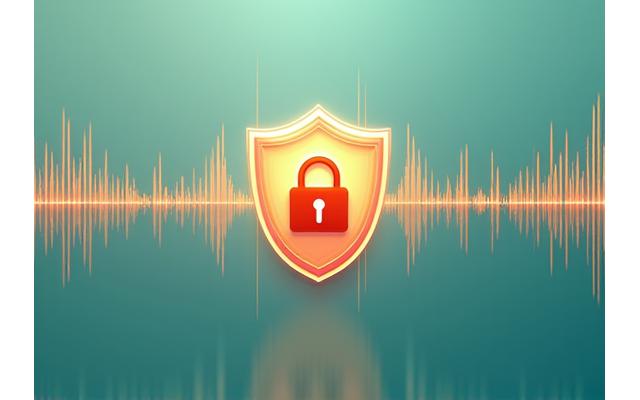 Illustrative image of a secure, digital payment icon overlaid with subtle musical waveforms, signifying trusted transactions.